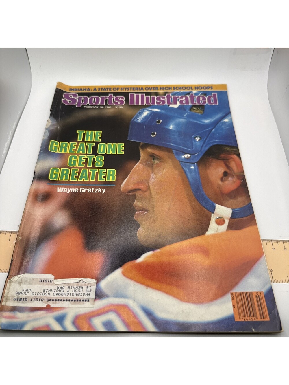 Sports Illustrated Feb 18 1985 Wayne Gretzky The Great One Gets Greater Vintage